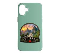 Guilin China Karst Montagnes Li Rivière Paysage Voyage Desig Coque pour iPhone 16 Plus