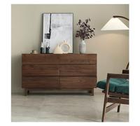 guiling-1986 Commode à tiroirs pour Chambre à Coucher Armoire de ménage en Bois Massif, Armoire Rangement Murale for Chambre à Coucher, Chevet, Salon, Six tiroirs Commode