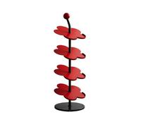guiling-1986 Etagere Chaussure Étagère à Chaussures en Forme de Fleur adaptée aux Portes, balcons et Salons étagère à Chaussures(Red)