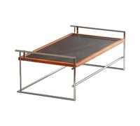 guiling-1986 Tables Basses Table Basse réversible en Bois et métal Bureau de Salon Convertible Mid-Century Modern Table D'appoint