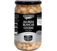 Guillermo Haricots Blancs Cuits Extra, Alubias Blancas Cocidas, Pack de 3 Boîtes de 540g, Poids Égoutté 400g, Qualité Espagnole Traditionnelle