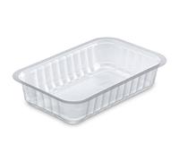 GUILLIN - ALPHACEL MCL510TP SACHET DE 150 Barquettes Scellable 510cc, Polypropylène, Transparent, 17,7 x 11,3 x 3,7 cm