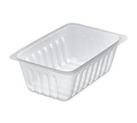GUILLIN - CAISSIPACK BT375 SACHET DE 250 Barquettes Charcutiere 375cc, Polystyrène, Transparent, 13,8 x 9 x 4,6 cm, Translucide