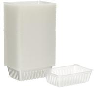 GUILLIN - CAISSIPACK BT750, 1 Lot de 250 Plateau Charcutière 700ml, Polystyrène, Transparent, 17,6 x 11,6 x 4,9 cm, Translucide