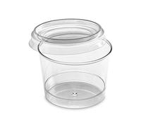 GUILLIN - MOULIPACK BODEGACV180C CARTON DE 300 Verrine Ronde Type Bodega 18Cl et Couvercle, Plastique, Transparent, 7,6 x 7,6 x 5,7 cm