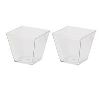GUILLIN - MOULIPACK VERINE60C SACHET DE 50 Verrine de Forme Pyramidale 6Cl, Polystyrène, Transparent, 5,1 x 5,1 x 4,6 cm (Lot de 2)