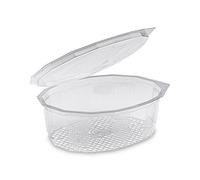 GUILLIN - MULTIPACK M1000C SACHET DE 40 Boite 1000cc A Couvercle Charniere Rentrant, Polyéthylène, Transparent, 19,2 x 16 x 5,5 cm