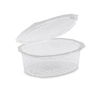 GUILLIN - MULTIPACK M500C SACHET DE 50 Boite 500cc A Couvercle Charniere Rentrant, Polyéthylène, Transparent, 15 x 12,3 x 4,5 cm