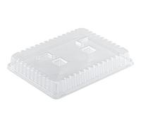 GUILLIN - SELFIPACK CRC290 CARTON DE 200 Couvercle Antibuée Compatible avec Plateaux Repas Pr290B et Pr290N, Plastique, Transparent, 29 x 22,4 x 5 cm