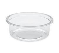GUILLIN - TUSIPACK PO250C SACHET DE 50 Pot Rond froid 250cc, Polyéthylène, Transparent, 11,7 x 11,7 x 4,3 cm