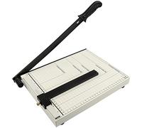 Guillotine Coupe-papier A4 avec Base en Métal, Massicot Capacité 12 Feuilles, Professionnel pour Bureaux Photo et Papeterie