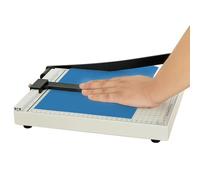 Guillotine Coupe-papier A4,Base en acier,Massicot Cisaille avec Dispositif de Sécurité,Massicot Capacité 12 Feuilles(A4, B5, A5, B6, B7),pour Bureau, École, Loisirs Créatifs en Papier Imprimerie