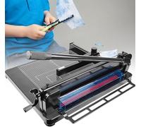 guillotine， Massicot A4 robuste, épaisseur de coupe 40 mm, rabats positionnement réglables, grille guidage transparente