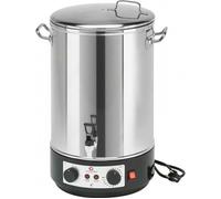 Guillouard Stérilisateur électrique de bocaux – pour 10 bocaux, 32 L – Cuve inox, robinet et minuteur