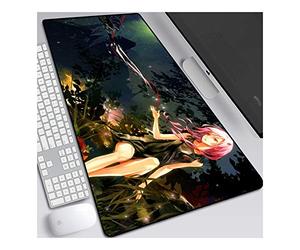 Guilty Crown Tapis de Souris XL 700x300mm Hydrorésistant Anime Mouse Pad Grand Tapis de Souris Gamer avec Base en Caoutchouc Anti-Glissant Surface Texturée pour Ordinateur et PC,C
