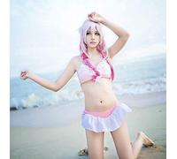 Guilty Crown Yuzuriha Inori Cosplay perruque 60 cm de Long droite rose rouge dégradé résistant à la chaleur synthétique Anime perruque pour les femmes Femal