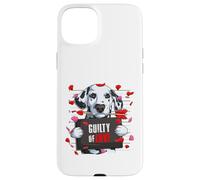 Guilty of Love - Chien Dalmatien Amusant Saint-Valentin Coque pour iPhone 15 Plus