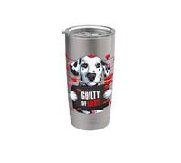 Guilty of Love - Chien dalmatien amusant Saint-Valentin Gobelet isotherme en acier inoxydable double paroi