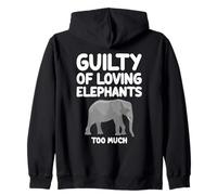 Guilty of Loving Elephants Too Much Saharian Forest Animals Sweat à Capuche