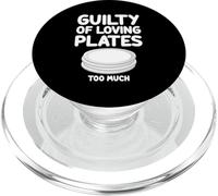 Guilty of Loving Plates Too Much Support à plat rond PopSockets PopGrip pour MagSafe