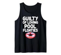 Guilty of Loving Pool Floaties Too Much Summer Party Ocean Débardeur