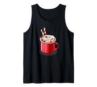 Guimauves au Chocolat Chaud de Noël Saison des Vacances d'hiver Débardeur