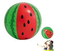 GuimMCanLin Boule de pastèque Gonflable | Boule de Plage PVC Géante de 75 cm | Ballon Fruit Pastèque pour et Adultes | pour Fête Tropicale, Parc Aquatique, Vacances, Lac, Jardin, Pique-Nique,