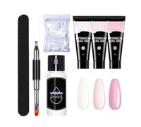 GuimMCanLin Gel d'extension pour les ongles,Kit Gel Construction Manucure | Kit d'extension d'ongles pour le débutant | pour Filles, Débutantes, Femmes, Salon à Domicile, Soins de Beauté, Vacances,