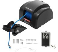 Guindeau Électrique 12 V, 20 Kg, Treuil Marin Avec Télécommande Sans Fil, Corde En Nylon De 30 M (31 M), 318 Kg (700 Lb) Et Davier Dancre Pour Bateaux De Pêche, Vedettes Et Petits Navires. Black