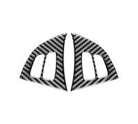 Guindxan Autocollants en fibre de pour boutons de volant de voiture X5 X6 E70 E71 2018-2013