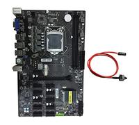 Guindxan B250 BTC Carte mère avec câble de commutation 12 emplacements PCI-E Mémoire DDR4 USB 3.0 SATA 3.0 + MSATA pour l'exploitation minière