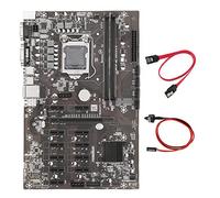 Guindxan B250B Carte mère ETH minière + câble + câble de commutation LGA1151 DDR4 12X fente pour carte graphique MSATA SATA3.0 pour BTC