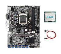 Guindxan B75 ETH Carte mère 12 PCIE vers USB + G540 CPU + câble de commutation LGA1155 MSATA DDR3 B75 USB BTC