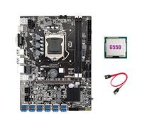 Guindxan B75 ETH Carte mère 12 PCIE vers USB + G550 CPU + câble SATA LGA1155 DDR3 MSATA B75 USB BTC