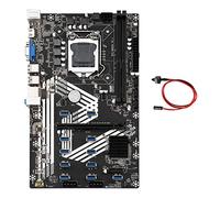 Guindxan Carte mère B250S minière+câble de commutation LGA1151 11XUSB3.0+1XPCIE 16X Slot DDR4 3.0 USB3.0 pour carte mère ETH