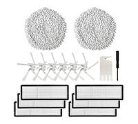 Guindxan Kit d'accessoires pour aspirateur robot W10/W10 Pro Brosse latérale Filtre HEPA Chiffon