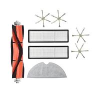 Guindxan Kit de 8 pièces de rechange pour aspirateur 2C, brosse latérale principale, filtres lavables, accessoires de nettoyage