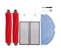 Guindxan Lot de 10 pièces de rechange pour aspirateur S7 T7S T7S Plus Brosse principale Brosse latérale Filtre HEPA Chiffon