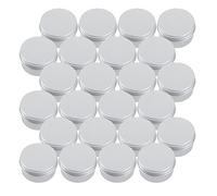 Guindxan Lot de 24 petits pots ronds pour baume à lèvres - 30 ml - Avec bouchon à vis - Pour baume à lèvres, cosmétiques, bougies ou thé
