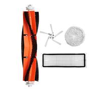 Guindxan Lot de 4 brosses latérales amovibles pour aspirateur robot W10