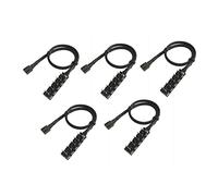 Guindxan Lot de 5 petits ventilateurs de châssis pour carte mère 41 cm