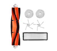 Guindxan Lot de 6 brosses latérales pour aspirateur robot W10 - Filtre HEPA - Chiffon de rechange pour nettoyage domestique