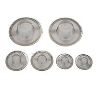 Guindxan Lot de 6 passoires en acier inoxydable pour évier de cuisine et salle de bain Taille M et S