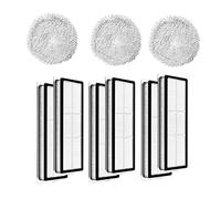 Guindxan Lot de 9 filtres HEPA lavables de rechange pour aspirateur robot W10/W10 Pro