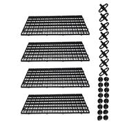 Guindxan Plateau séparateur d'aquarium en plastique pour boîte à œufs Diffuseur de lumière, séparateur d'aquarium Isolation du fond du filtre