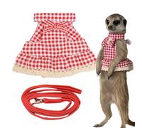 Guinea Harness, Small Pet Walking Strap, Adjustable Outfit with Lead Rope, Escape-Proof Animal Apparel, Outdoor Travel Gear, Ideal for Bunny, Hamster, Squirrel, Ferret Use