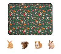 Guinea Mats - Hamster And Guinea Pig Cage Mat, Absorbent And Leak-proof Pet | Washable Reusable Pee Pads Laundry Cleaning Bedding Accessories - Indoor Apartment Living Room Play Sleeping Nesting Bath
