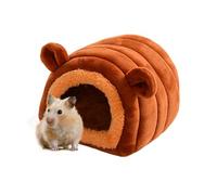 Guinea Pig Bed - 17x17x15cm Warm Cat Bed Cave, 1x Hamster Winter Warm House Beds, Easy to Clean Hamster Cave Nest | Small Animal Pet Winter House and Accessories for Hedgehogs Parrots Hamsters