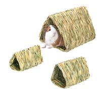 Guinea Pig Grass House - Handmade Comfortable Playhouse, Small Animal Shelter Pet Hideaway | Bunny Hamster Chinchilla Grass Indoor Playhouse Easy Use Storage | For Guinea Pigs Rabbits Small Pets