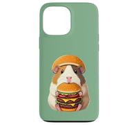 Guinea Pig Hamburger Double Cheeseburger Fast Food Hat Coque pour iPhone 13 Pro Max